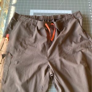 2XL Petite Brown/Orange Carhartt Scrub Pants